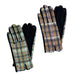 Plaid Checkered Touch Gloves