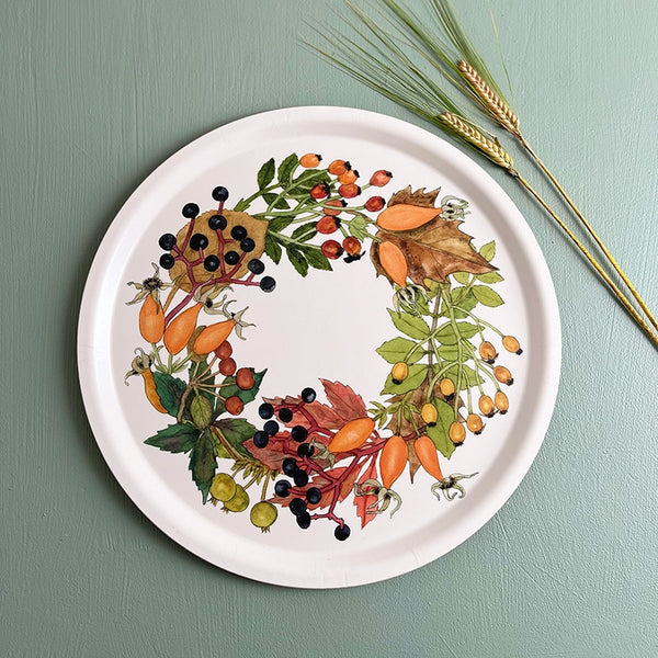 Round Wood Serving Tray