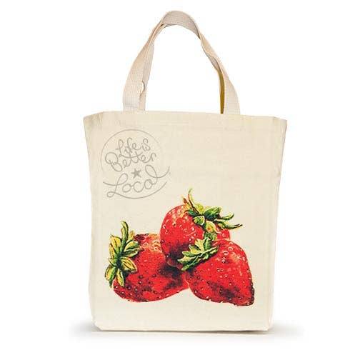 Strawberry  Life Is Better Local  Tote