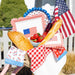 Gingham Fla Paper Plate