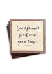 Quote Copper & Glass Coasters