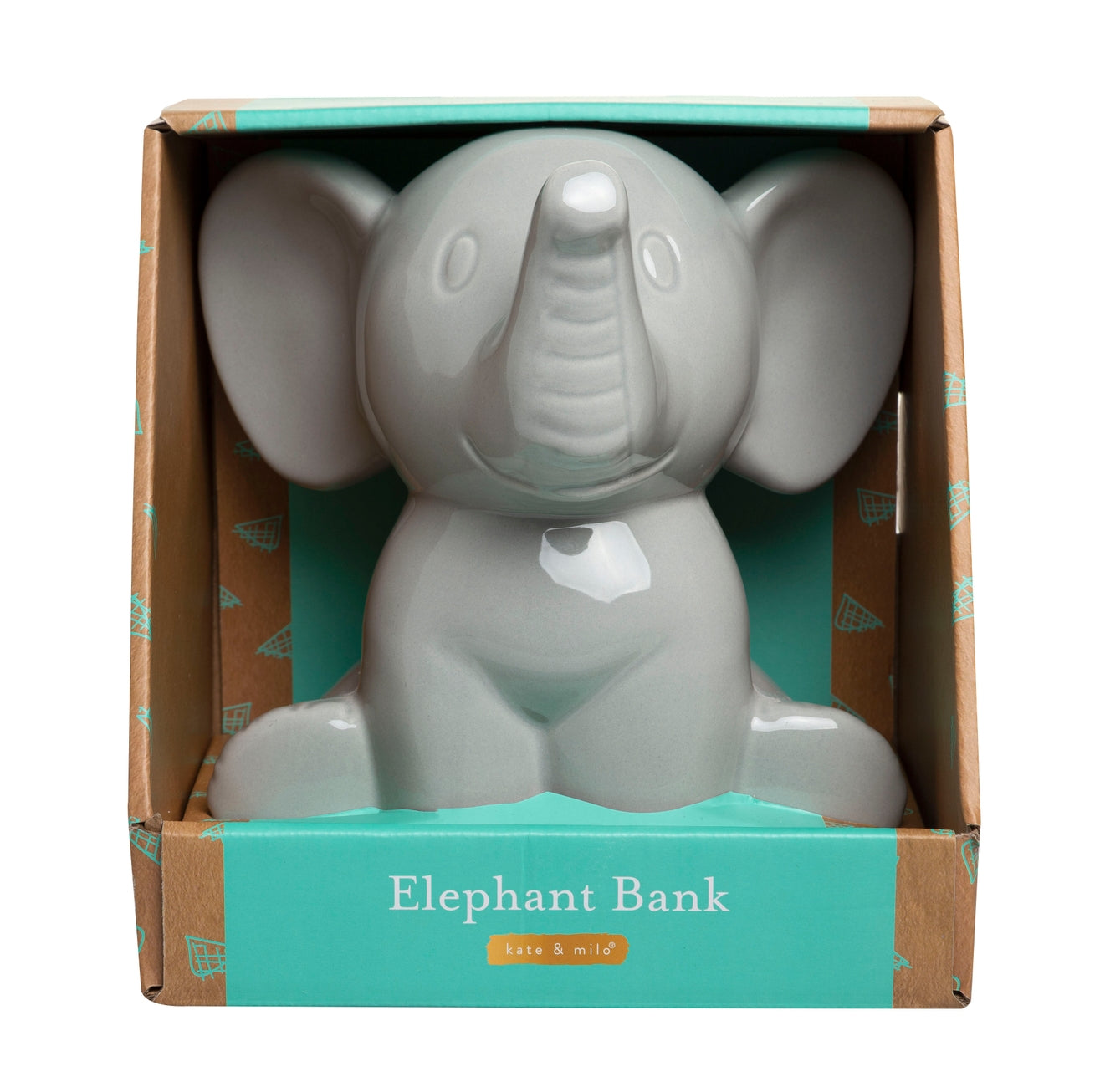 Gray Elephant Piggy Bank