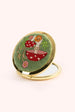 EMBROIDERED COMPACT MIRROR