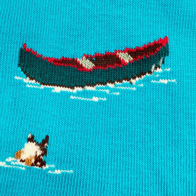 Men's Canada Mountain Scene Socks