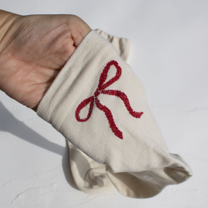 Women's Ribbon Bow Casual Socks