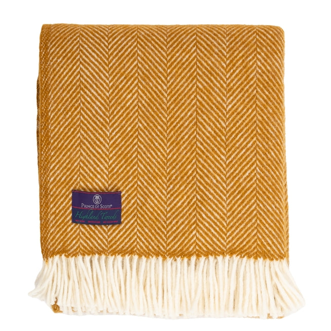 Highland Tweeds Wool Herringbone Throw
