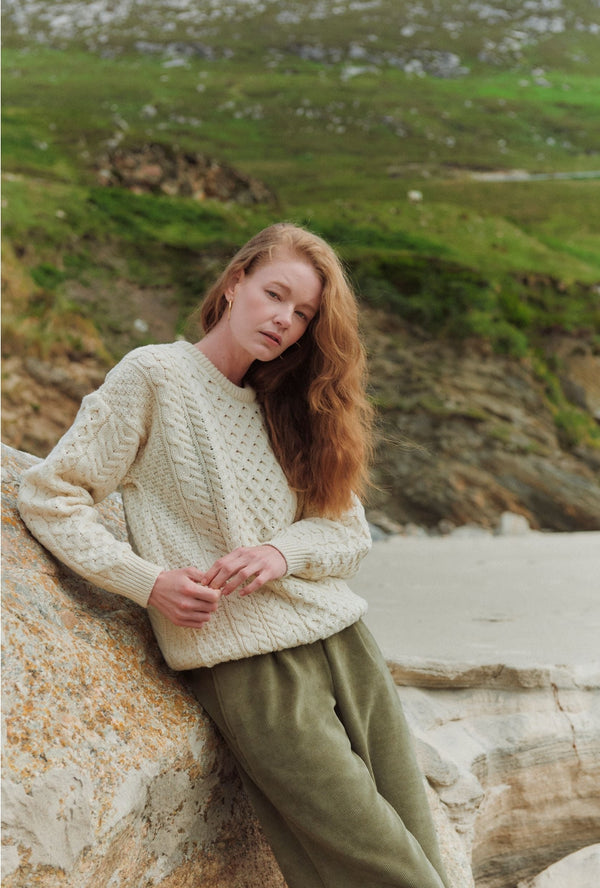 Inisheer Traditional Ladies Aran Sweater