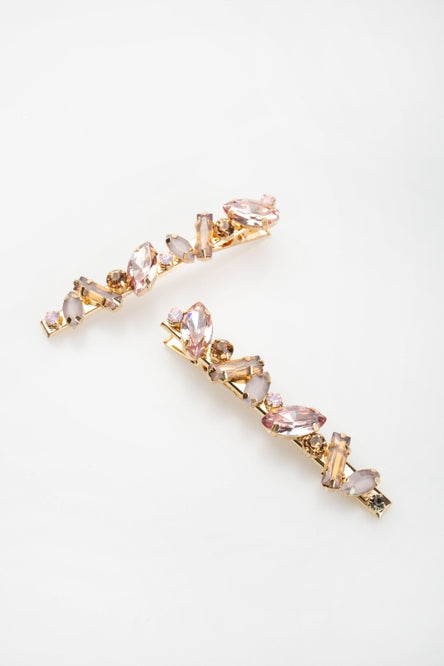 Camille Crystal Clip Pair