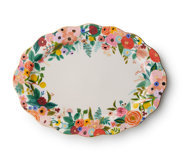 Garden Party Large Porcelain Serving Platter