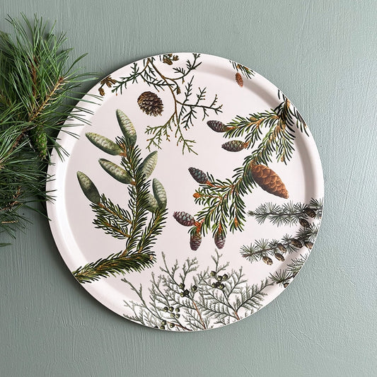 Round Wood Serving Tray
