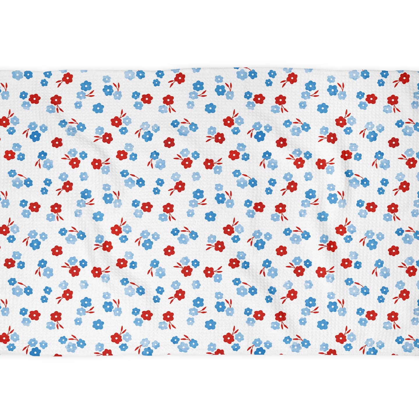 Patriotic Waffle Weave Kitchen Tea Towel