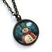 Retro Christmas Pendant Necklace