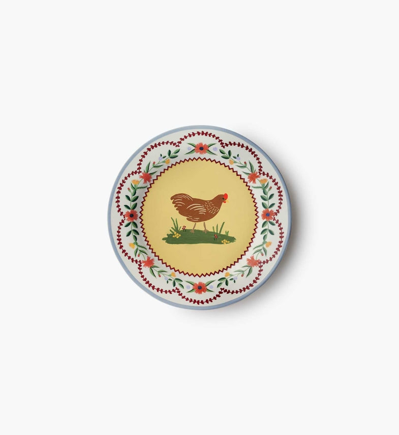 Home Sweet Home Porcelain Dessert Plate Set