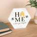 Home Is Where Your Honey Bee Shape Decor