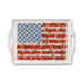 Americana Melamine Serving Platter with Handles