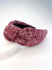 Pink Tweed & Velvet Headband