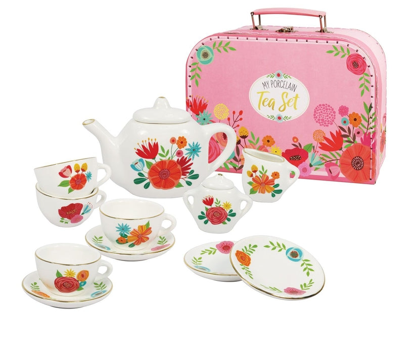 My Porcelain Tea Set W/ Carry Case