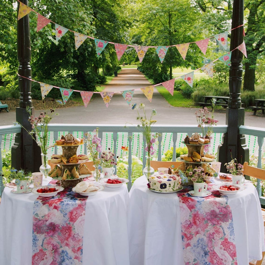 Floral Bunting Paper Garland