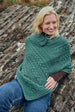 Easkey Ladies Classic Aran Button Poncho