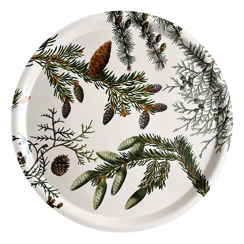 Round Wood Serving Tray