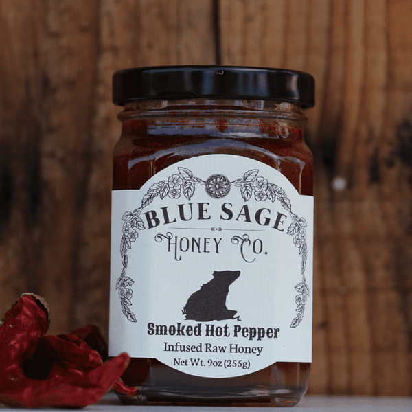 Smoked Hot Pepper Infused Raw Honey