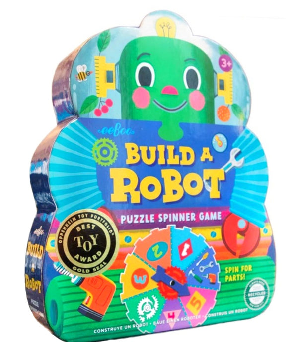 Build A Robot Shaped Box Spinner Game