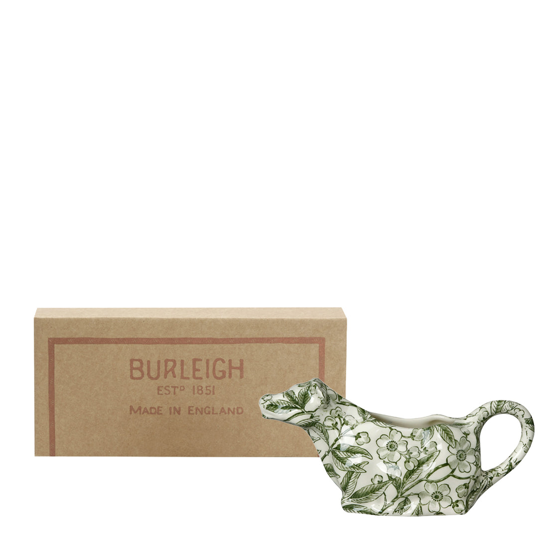 Green Prunus Cow Creamer