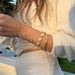Lucia Pearl Pull Tie Bracelet