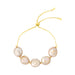 Lucia Pearl Pull Tie Bracelet