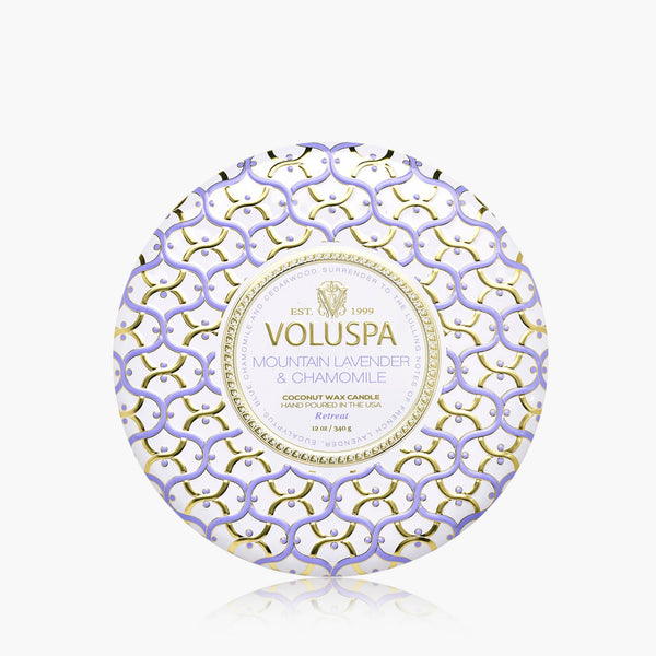 Mountain Lavender & Chamomile 3 Wick Tin