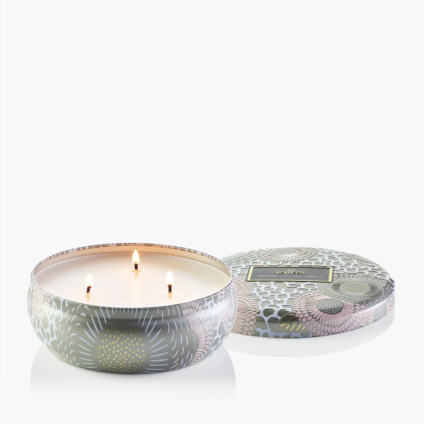 Tahitian Coconut Vanilla 3Wick Tin Candle