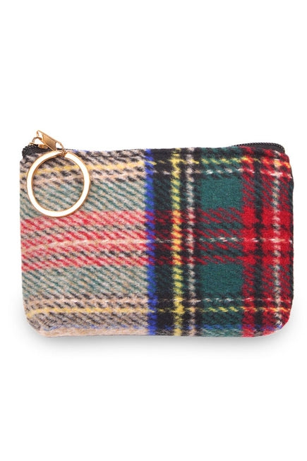 Plaid Pattern Coin Purse