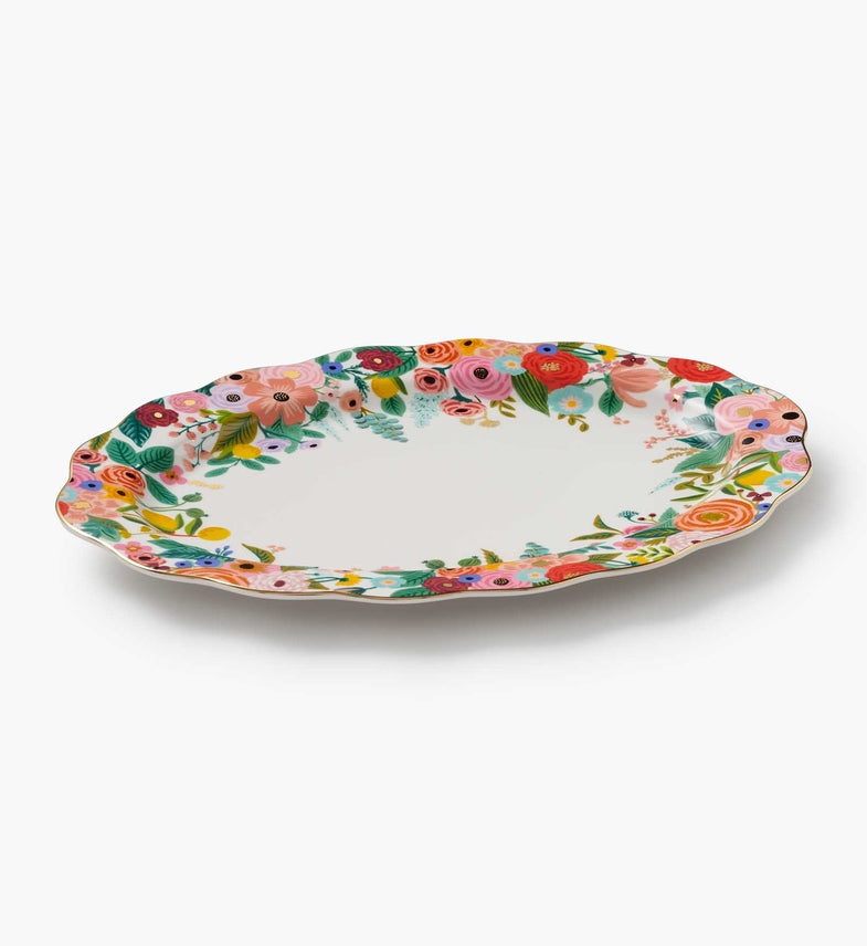 Garden Party Large Porcelain Serving Platter