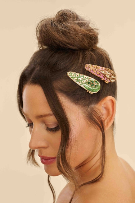 Jewelled Hair Clips