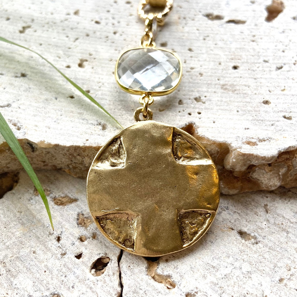 Lord's Prayer Medallion Necklace