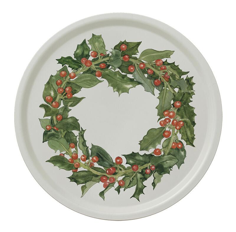 Round Wood Serving Tray