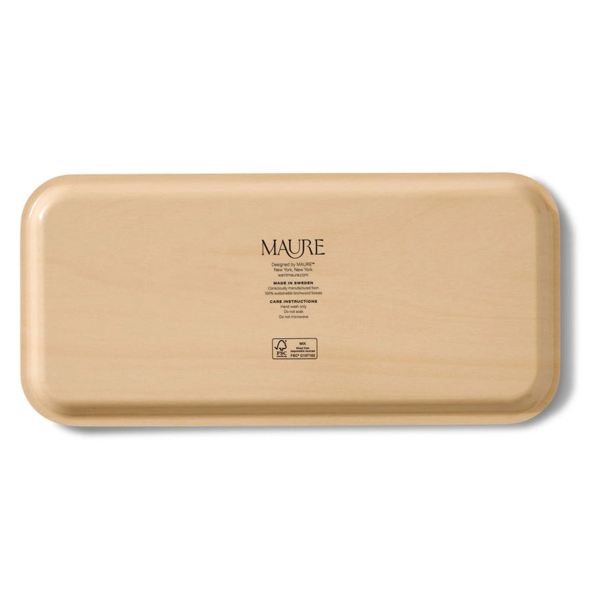 Narrow Birchwood Serving Tray