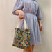 Flower Jacquard Corduroy Handbag