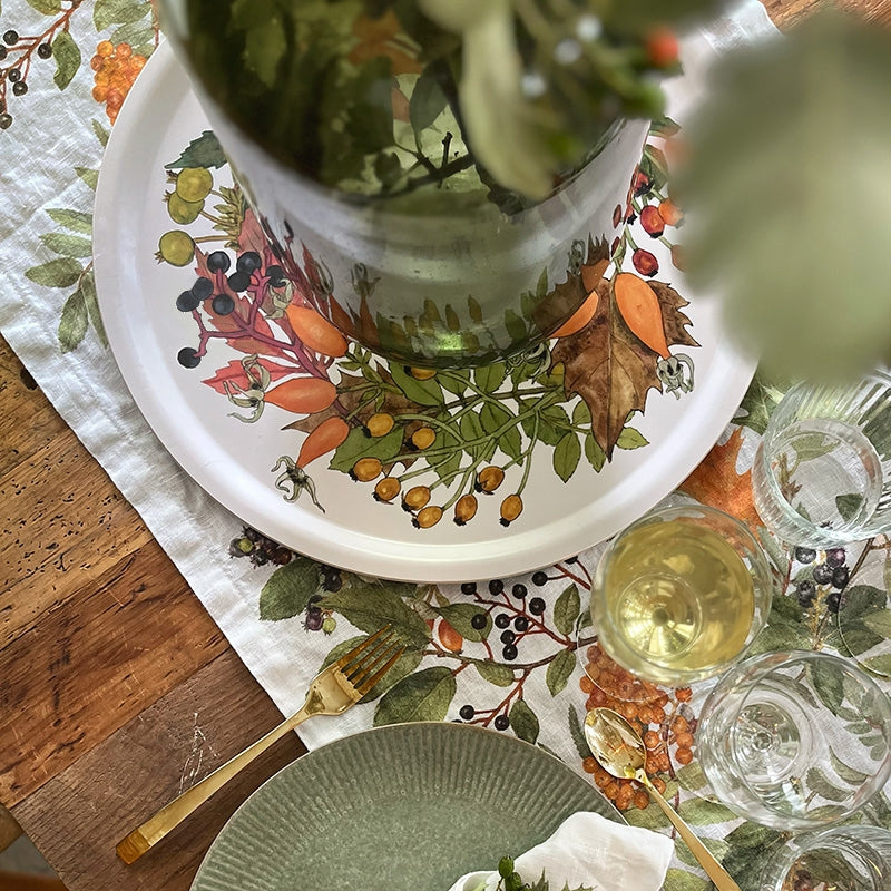 Round Wood Serving Tray
