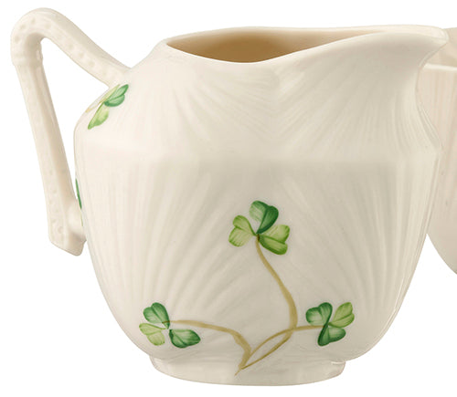 Belleek Shamrock 6th Green Mark Creamer