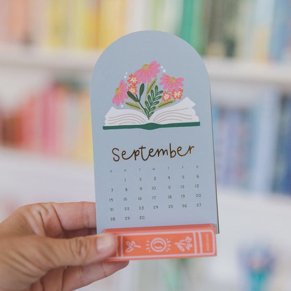 Book Lover's 2025 Mini Desk Calendar