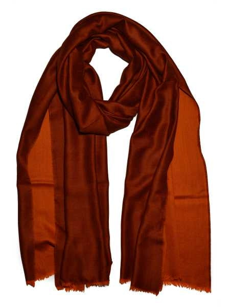 Double Shaded Wool Silk Blend Scarf