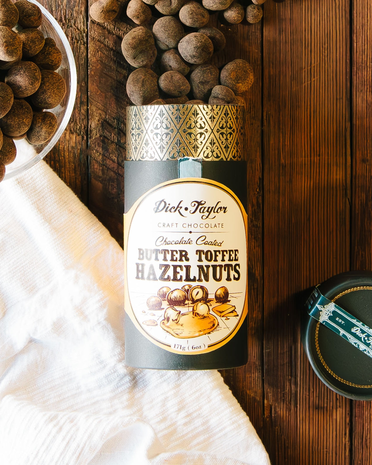 CHOCOLATE COVERED BUTTER TOFFEE HAZELNUTS
