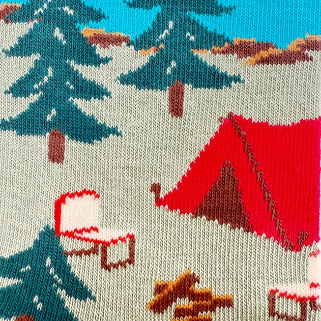 Men's Canada Mountain Scene Socks