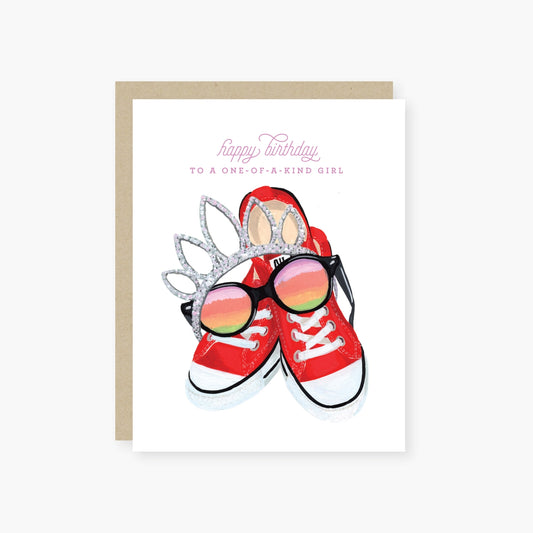 One Of A Kind Girl Birthday Card