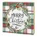 Merry Christmas Plaid Block