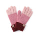 Colorblock Ribbed Knit Gloves