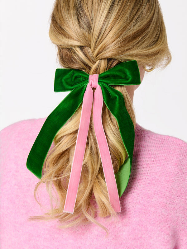 Two Tone Velvet Bow