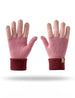 Colorblock Ribbed Knit Gloves