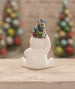 Retro Candy Cane Snowman W/ Tree